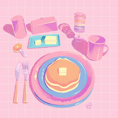 Pink Pancakes